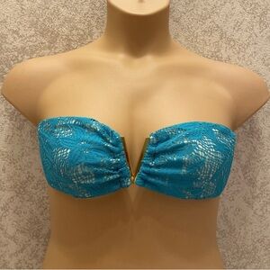 Victoria's Secret Teal Green Crochet Lace Bandeau